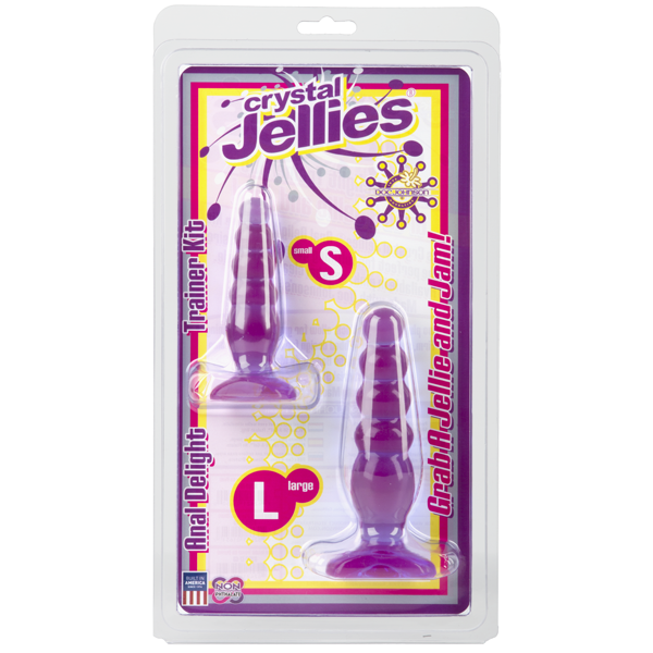 Crystal Jellies Anal Delight Trainer Kit - Purple