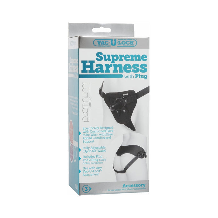 Vac-U-Lock Supreme Harness - Black