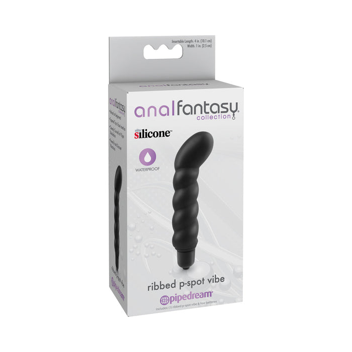 Anal Fantasy Ribbed P-Spot Vibe Black