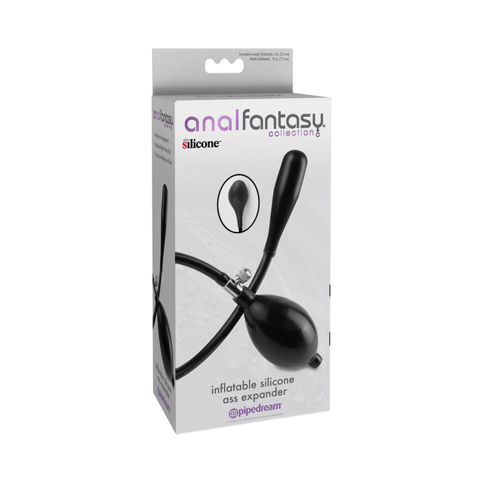 Anal Fantasy Inflatable Silicone Ass Expander Black