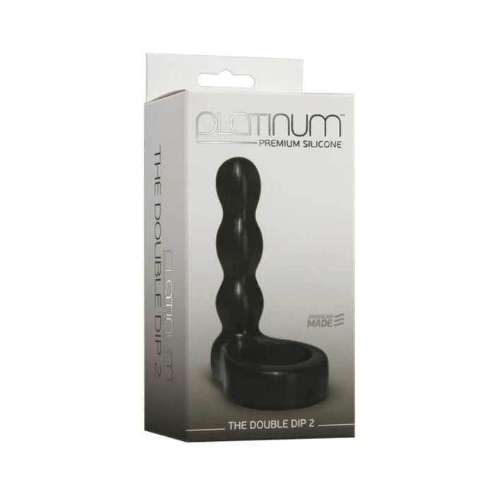 Platinum Premium Silicone The Double Dip 2 Black