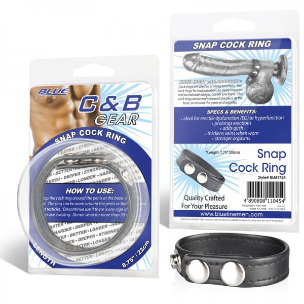 C & B Gear Snap Cock Ring Black