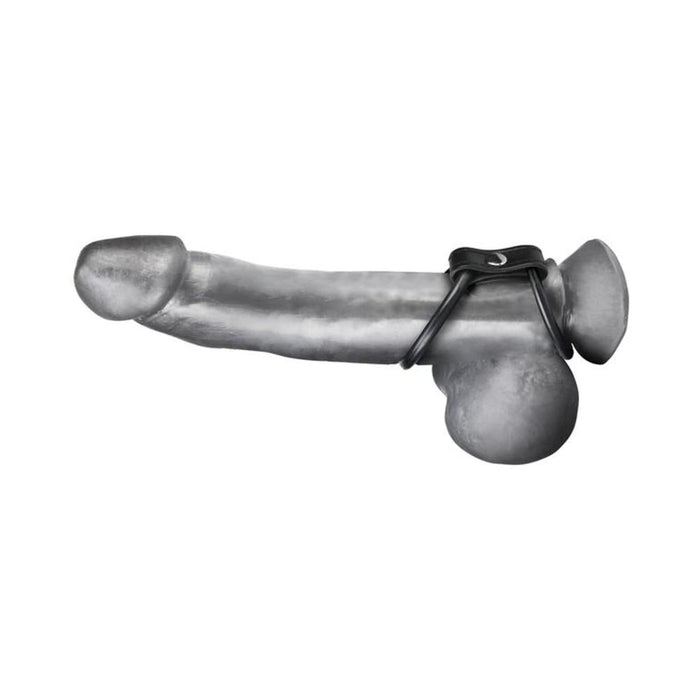 C & B Gear Duo Cock And Ball Ring Black