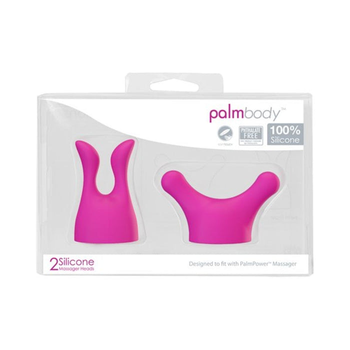 Palm Power Massager Heads Body 2 Pack Pink