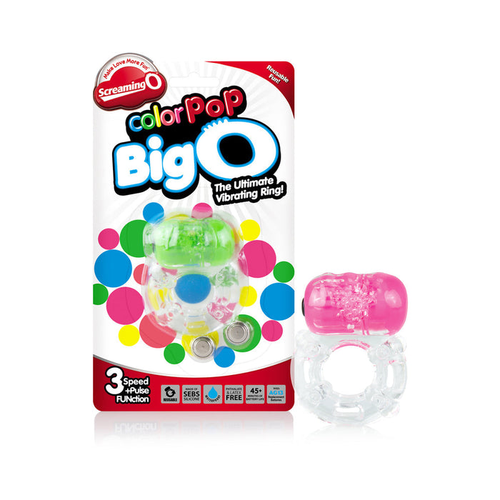 Screaming O Color Pop Big O Pink Vibrating Ring