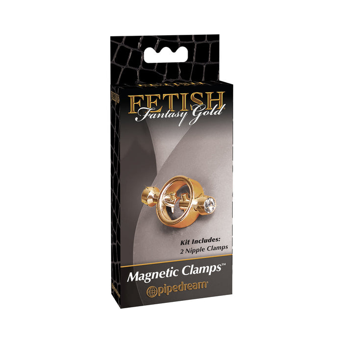 Fetish Fantasy Gold Magnetic Nipple Clamps
