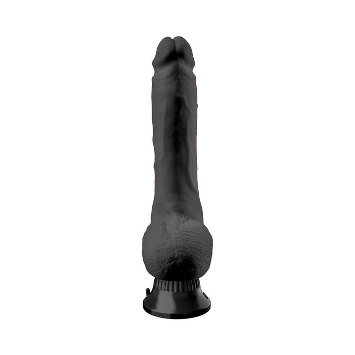 Real Feel Deluxe No 7 Black Vibrating Dildo