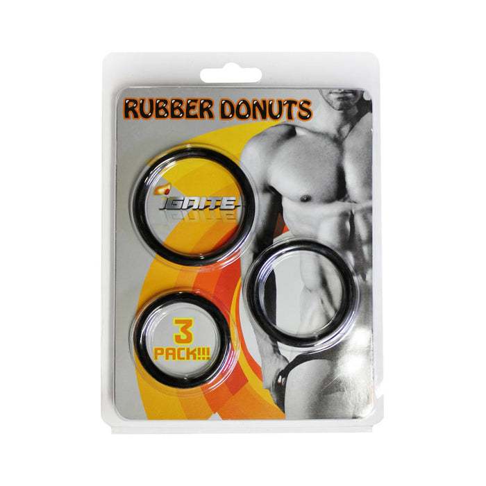 Si 3 Pack Rubber Rings 1.5in,1.75in, 2.00in