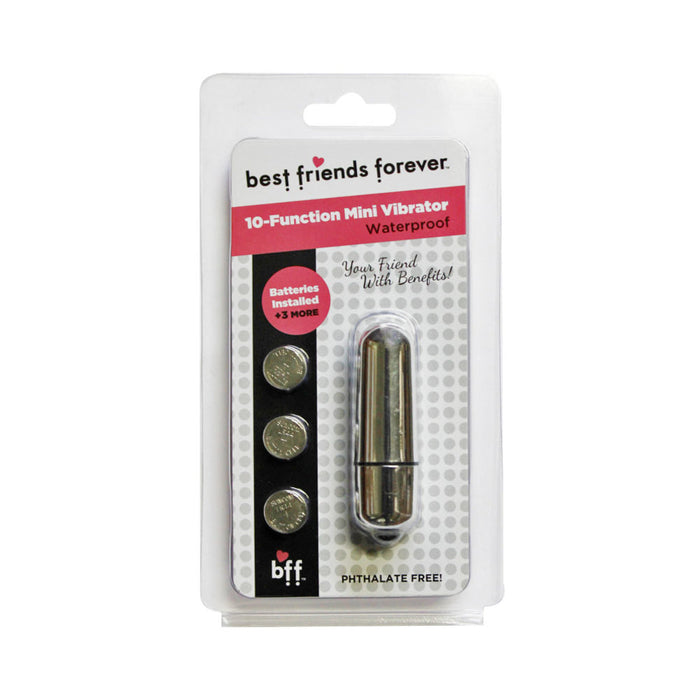Bff Waterproof Friends W/benefits Bullet Silver 6cm