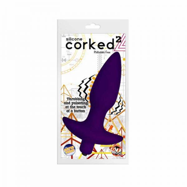 Corked 2 Waterproof Vibrating Small Butt Plug