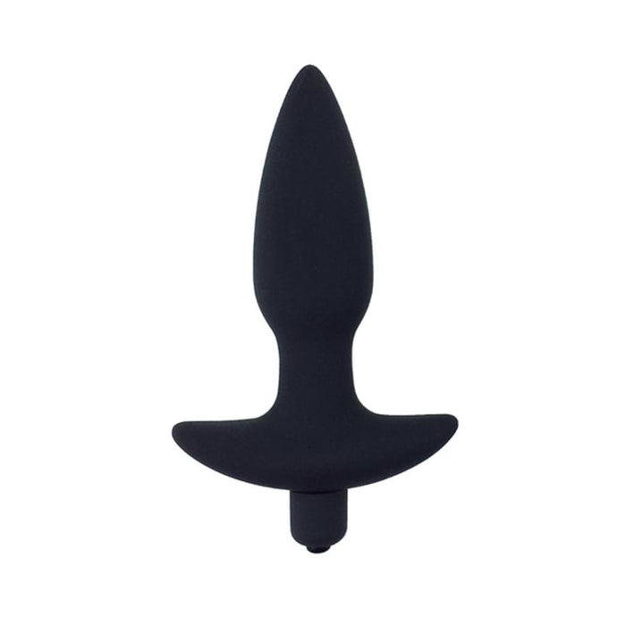 Corked 2 Waterproof Vibrating Medium Butt Plug - Black