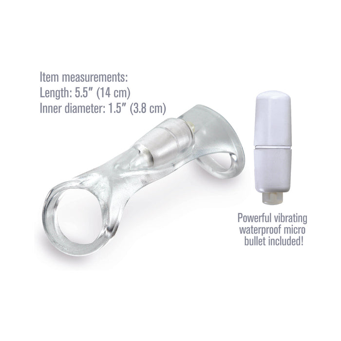 Fantasy X-Tensions Vibrating Cock Sling Clear