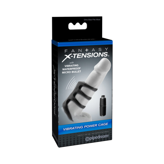 Fantasy X-Tensions Vibrating Power Cage Black