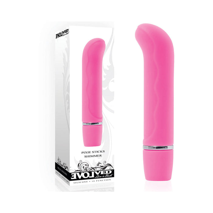 Evolved Pixie Sticks Shimmer Pink Vibrator