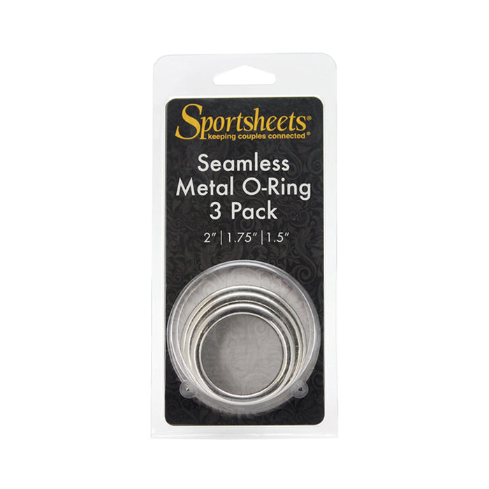 Sportsheets Metal O-Ring 3 Pack Nickel-free Rings