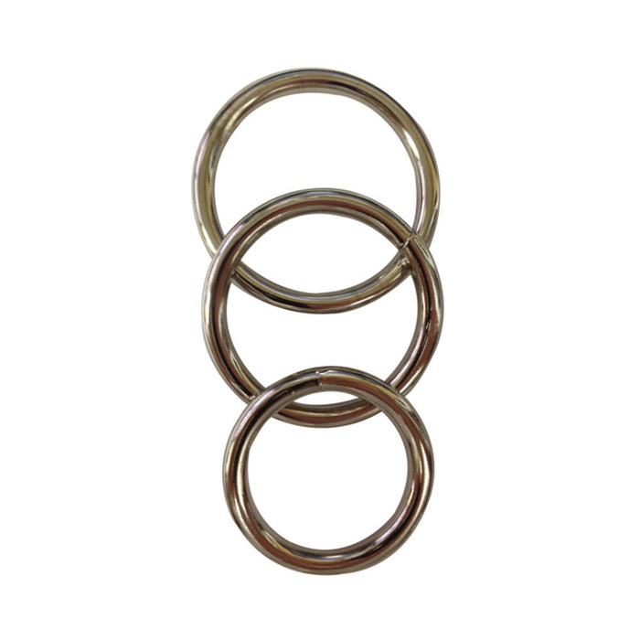 Sportsheets Metal O-Ring 3 Pack Nickel-free Rings