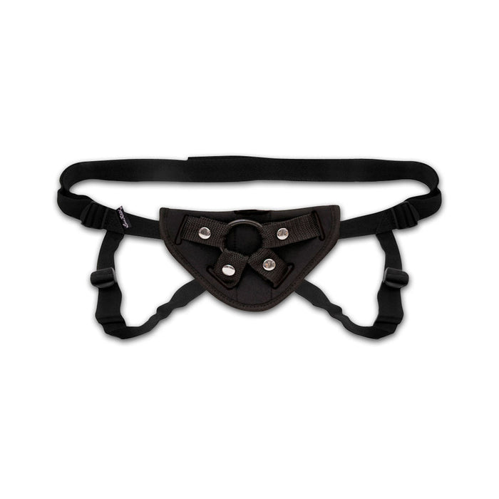 Lux Fetish Neoprene Strap On Harness Black O/S