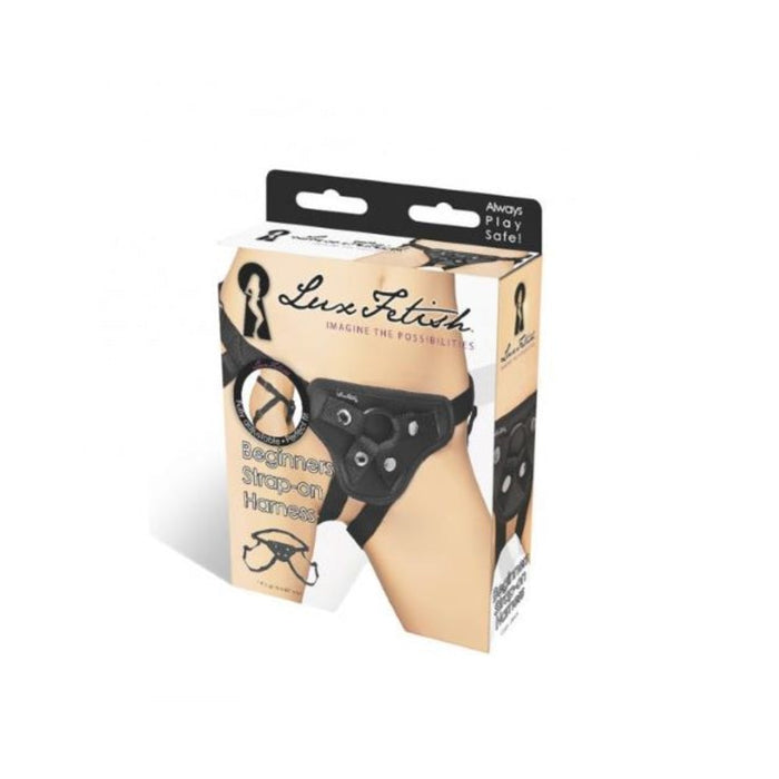 Lux Fetish Beginners Strap On Harness Black