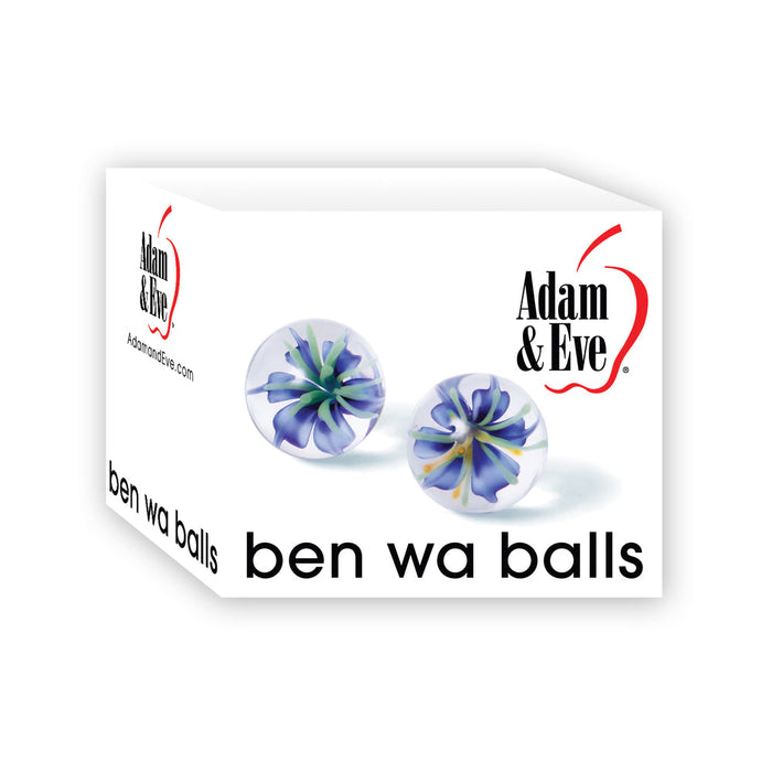 Adam & Eve Glass Ben Wa Balls Clear