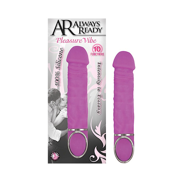 Ar Always Ready Pleasure Silicone 10 Function Vibe-purple
