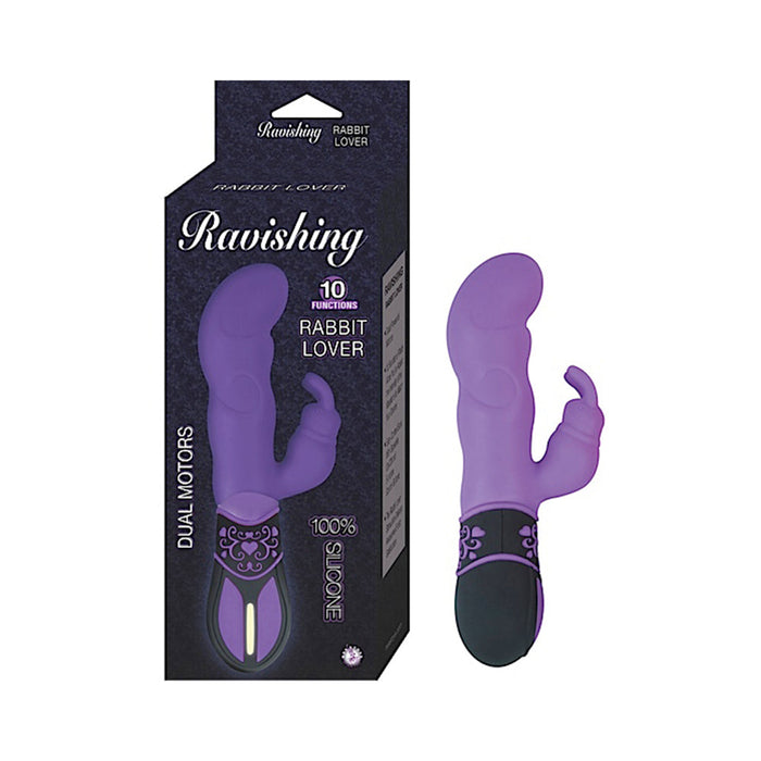 Ravishing Rabbit Lover Silicone 10 Function Waterproof-purple