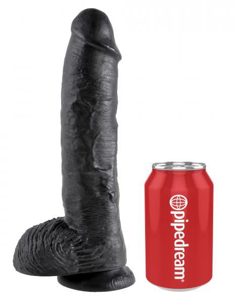 King Cock 10 Inch Suction Cup Dildo w/Balls