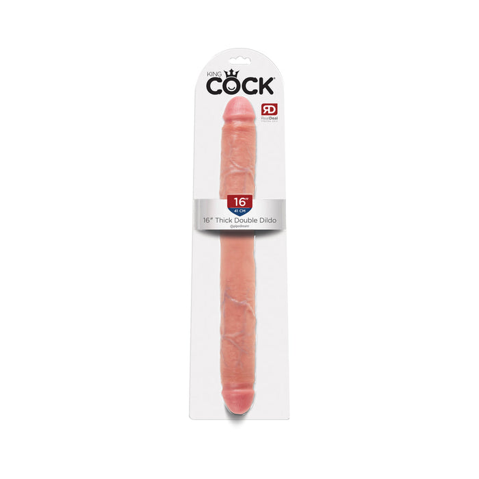 Thick Double Dildo 16 inch - Beige