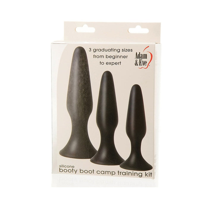 Booty Boot Camp Training Kit 3 Butt Plugs Black