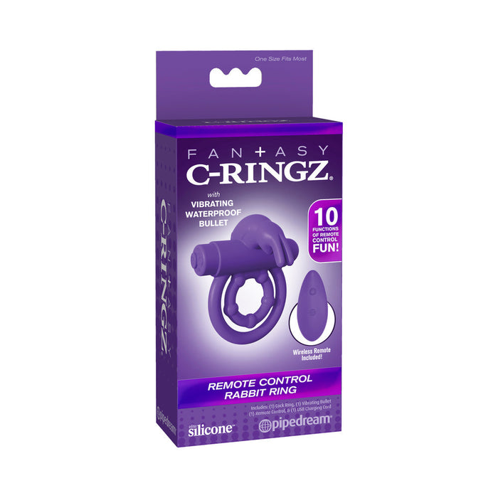 Fantasy C-Ringz Remote Rabbit Ring Purple
