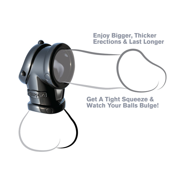 Fantasy C-Ringz Cock Pipe Ball Stretcher Black