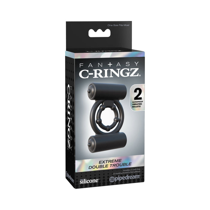 Fantasy C-Ringz Extreme Double Trouble Black Ring