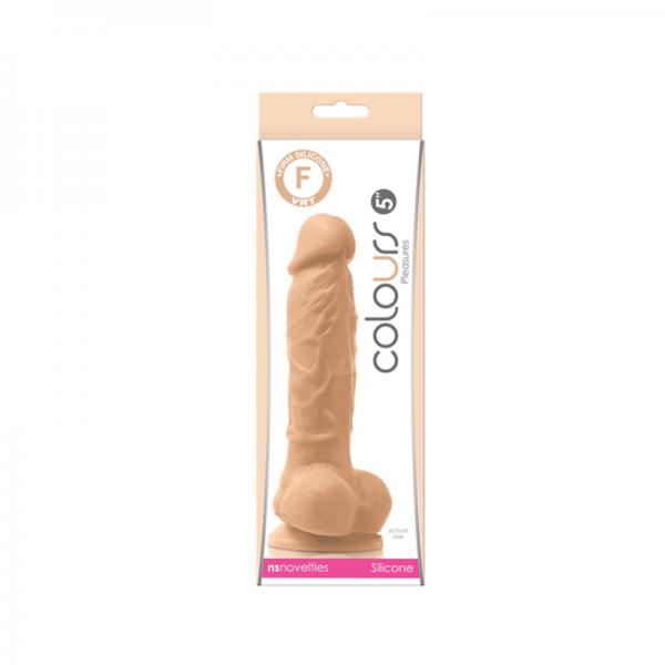 Colours Pleasures 5 Dildo w/Suction Cup - Flesh