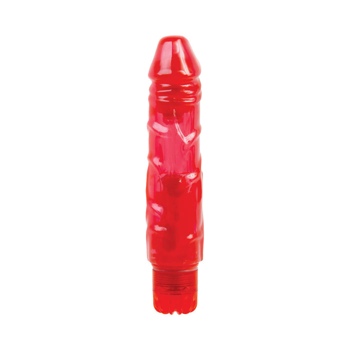 Easy O Red Rocket Realistic Vibrating Dildo