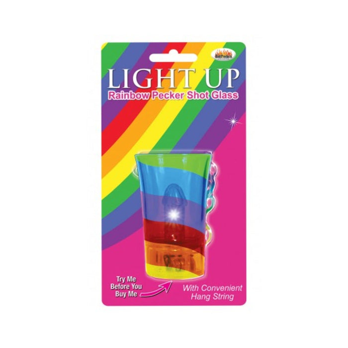 Light Up Rainbow Pecker Shot Glass
