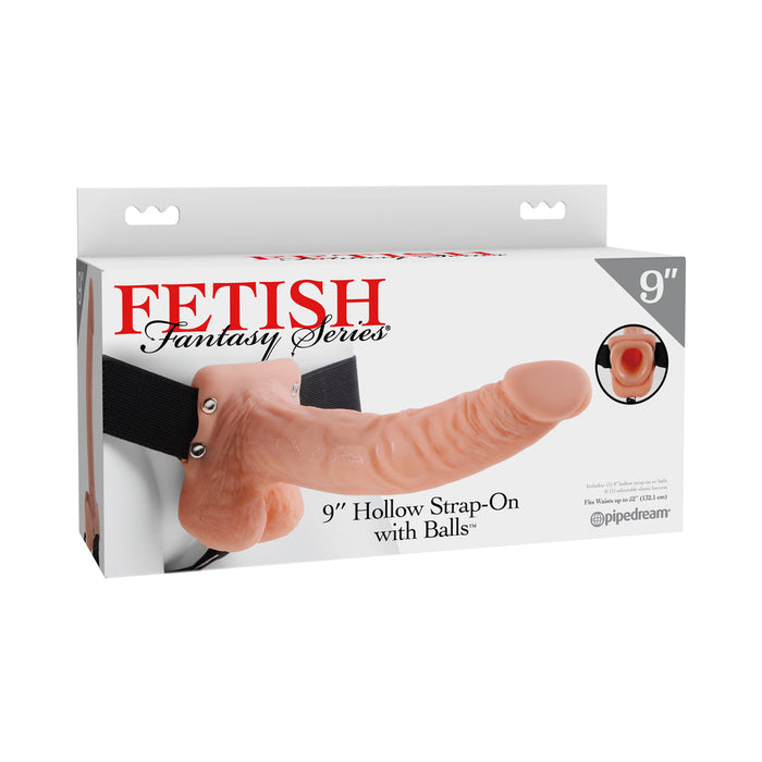 Fetish Fantasy 9in Hollow Strap-on With Balls