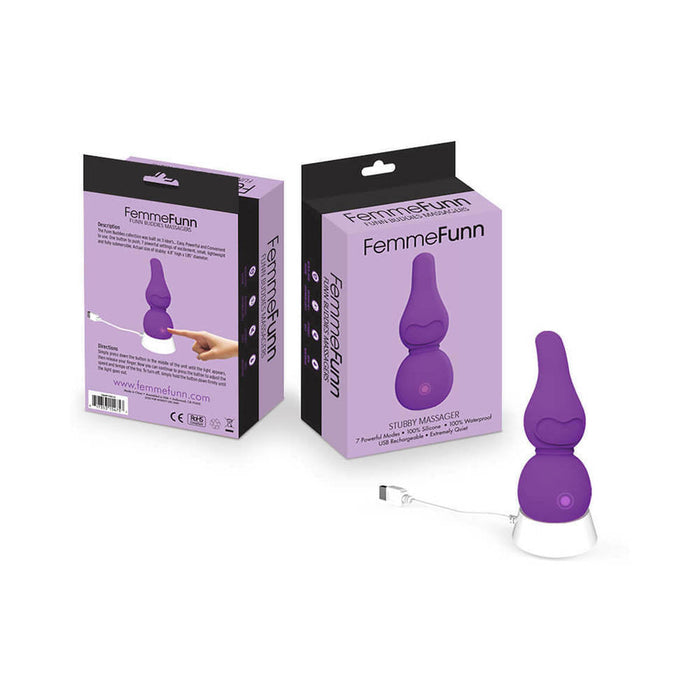 Femmefunn Funn Buddies Stubby Massager Purple