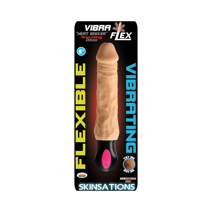 Skinsations Vibra-flex Heat Seeker Flexible/warming Dildo 12 Function