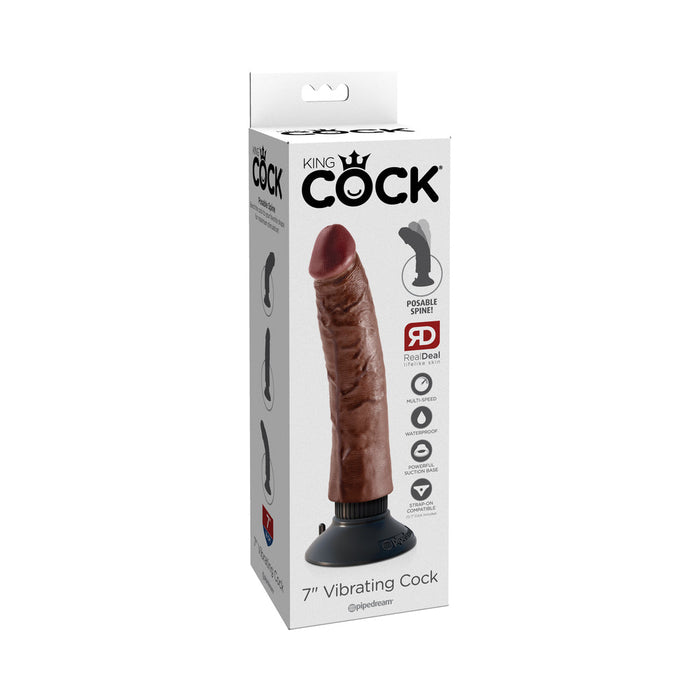 King Cock 7 inches Vibrating Dildo