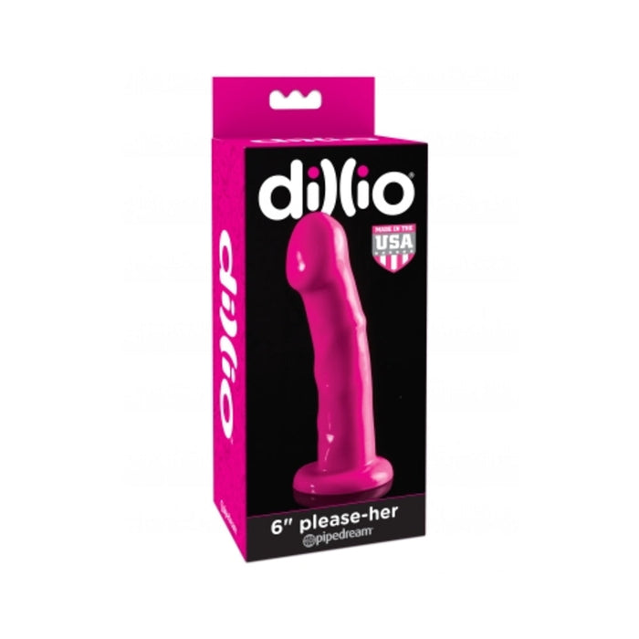 Dillio Please Her 6.5 inches insertable Pink Dildo