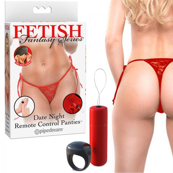Fetish Fantasy Series Date Night Remote Control  Panties - Red