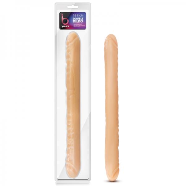 B Yours 18 Double Dildo - Beige