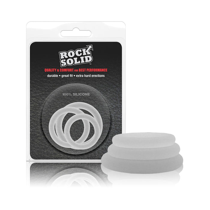Rock Solid Gasket Translucent Silicone 3pc Set (.75'',1'',1.25'')