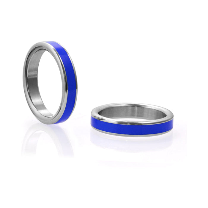 M2M Cock Ring Blue Steel 2in