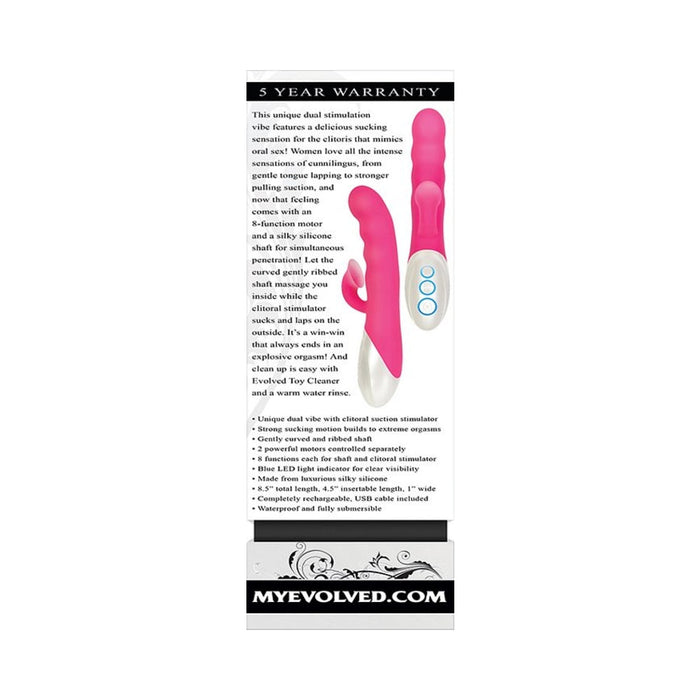 Evolved Instant-o With Clitoral Suction 8 Function Silicone Rechageable Waterproof