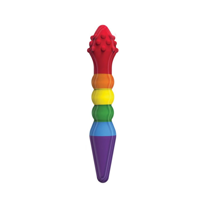 Rainbow Knob Job Dildo