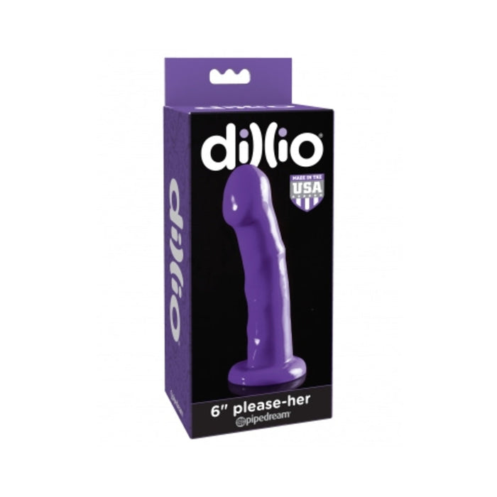 Dillio Purple 6 inches Please Her Dildo