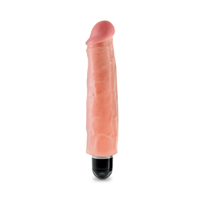 King Cock 7 inches Vibrating Stiffy Beige