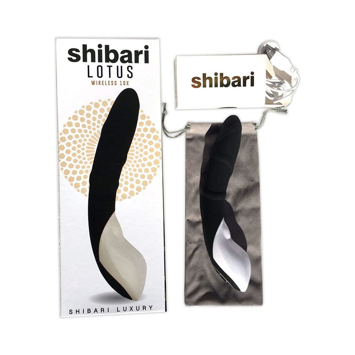 Shibari Luxury Lotus Silicone Vibe 10 Function Usb Rechargeable Waterproof Black