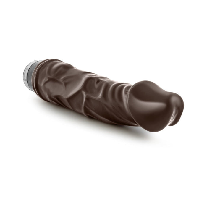 Dr Skin Vibe 6 8.75 inches Chocolate Brown Vibrating Dildo