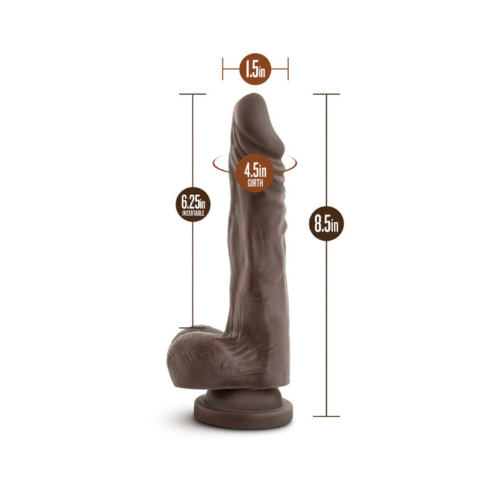 Mr Skin Stud Muffin 8.5 inches Chocolate Brown Dildo